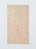 John Lewis zebra print towel in camel, 600gsm bathroom towel (British brand)