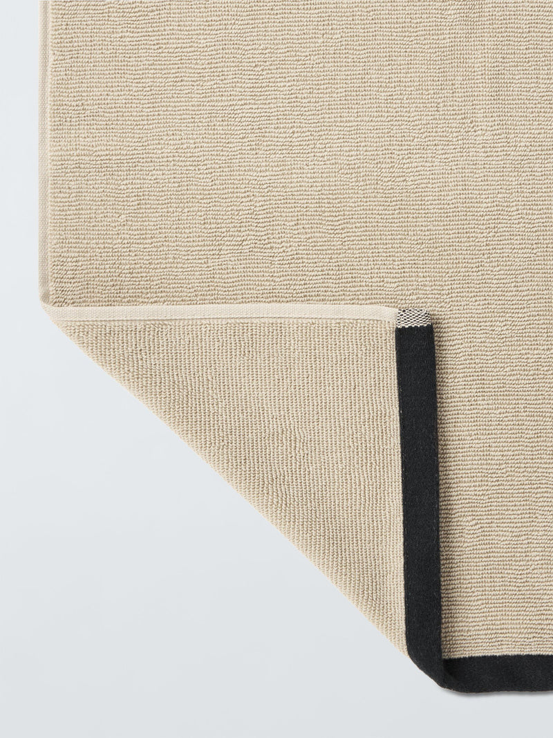 John Lewis cotton bath towels with black border, UK version
