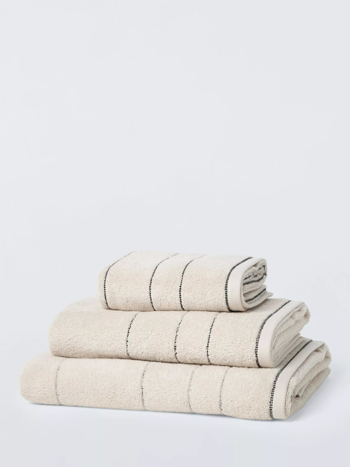 John Lewis Textured Stripe Towel 600gsm, UK version