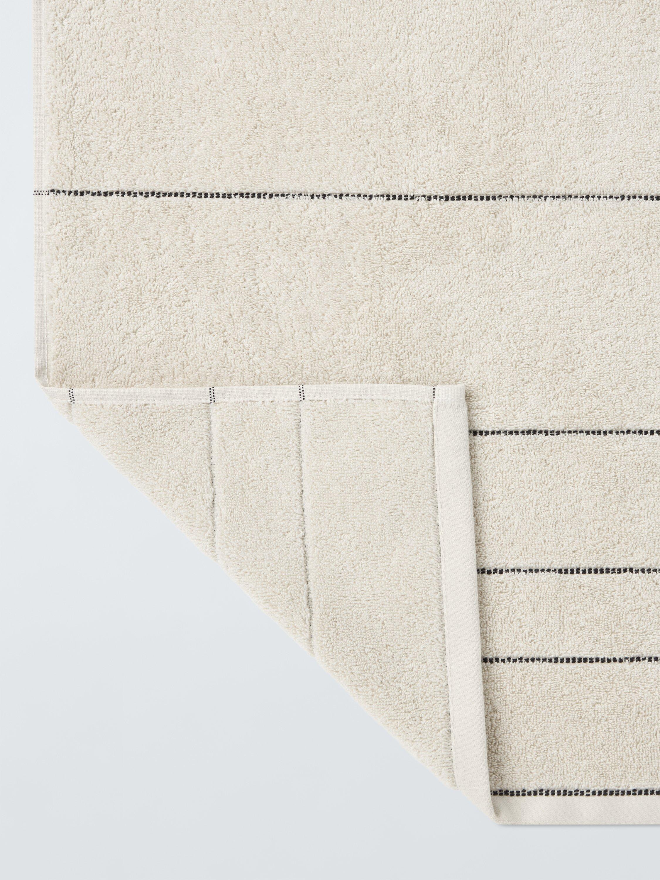 John Lewis Textured Stripe Towel 600gsm, UK version