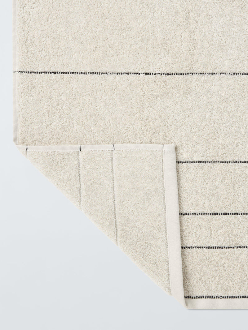 John Lewis Textured Stripe Towel 600gsm, UK version