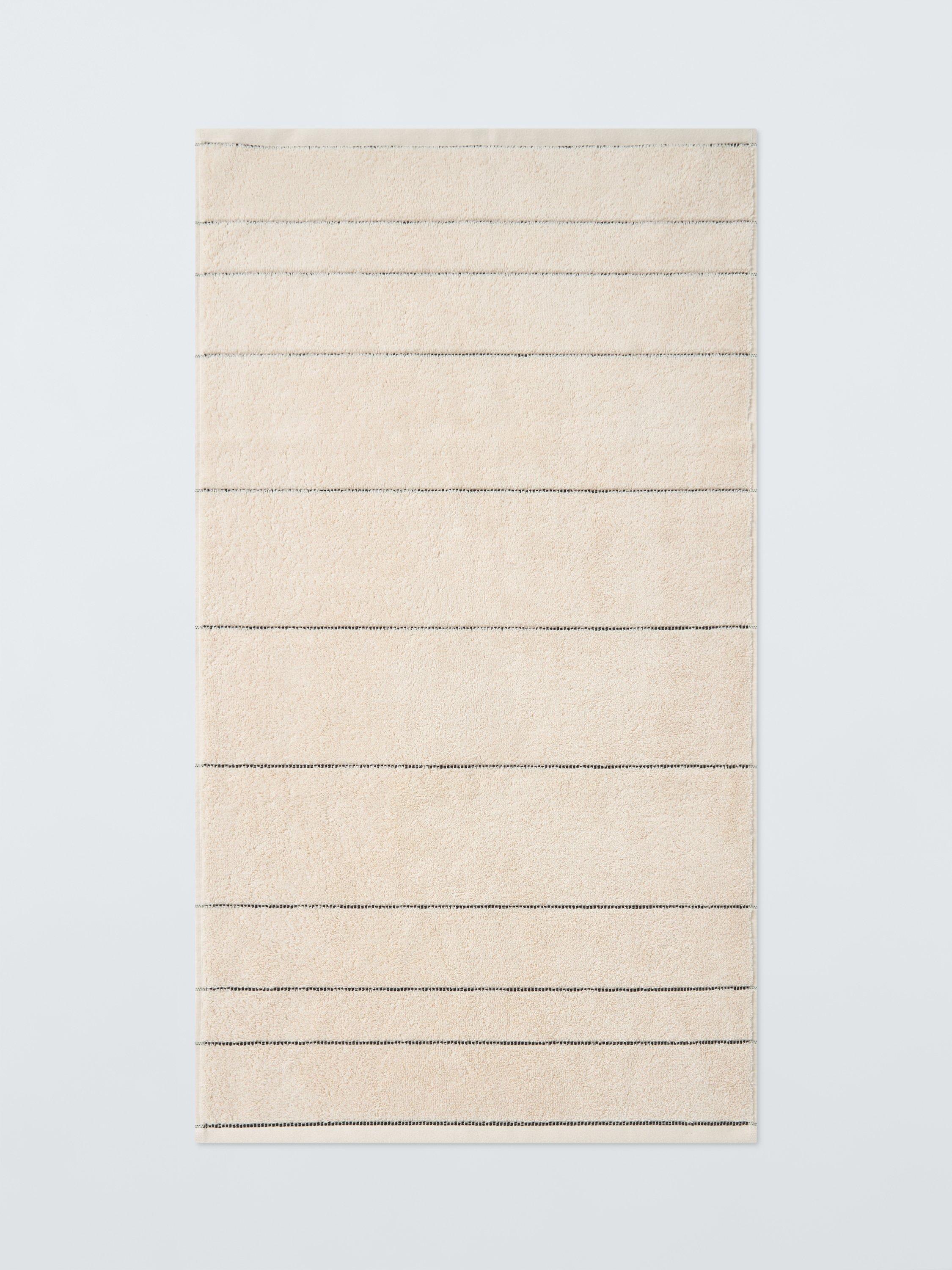 John Lewis Textured Stripe Towel 600gsm, UK version