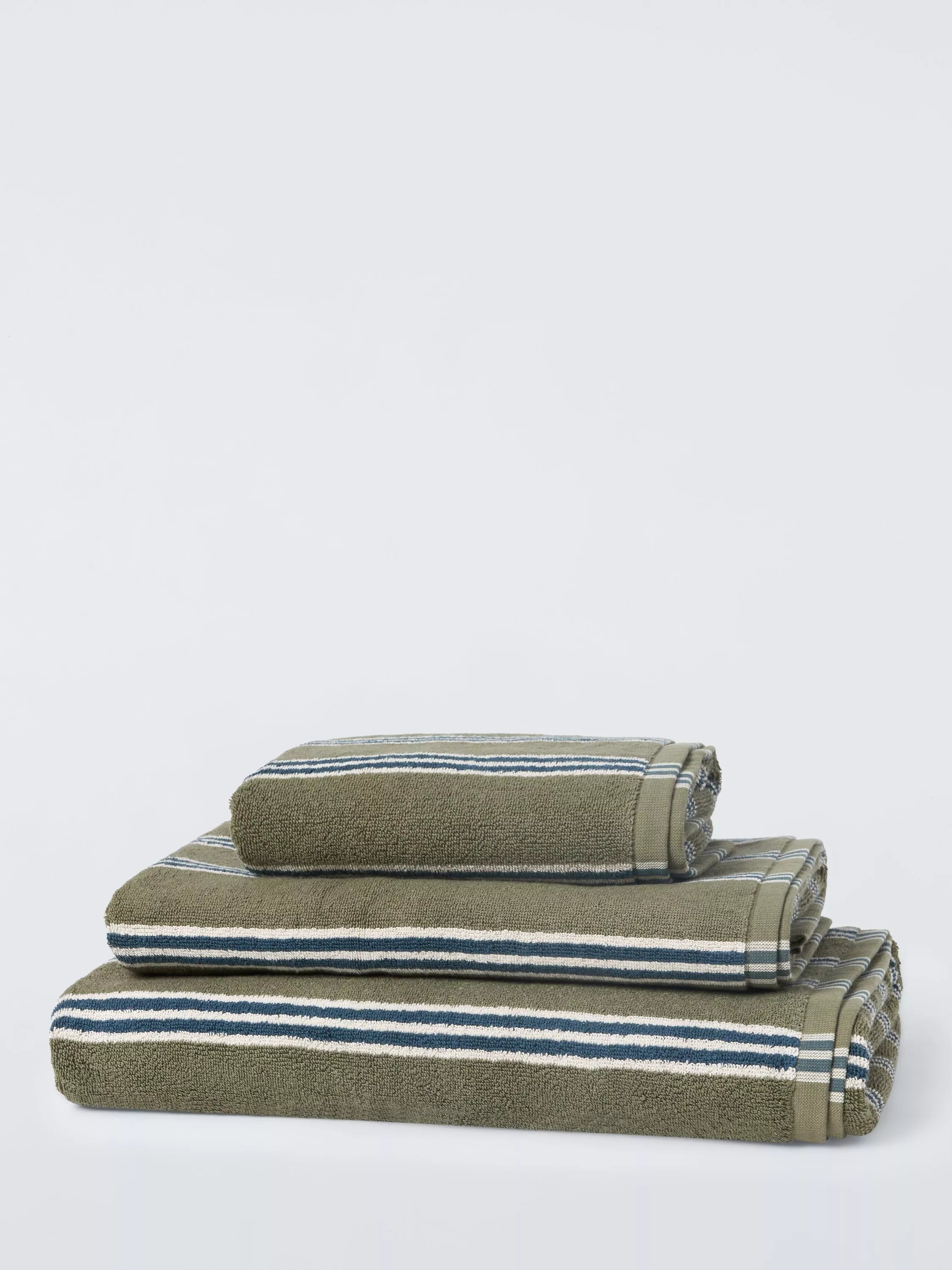 John Lewis Ambleside Stripe Bath Towels