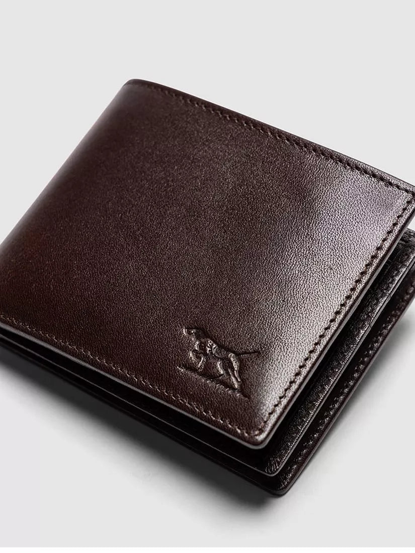 Rodd & Gunn Wardville leather pouch wallet chocolate, UK version