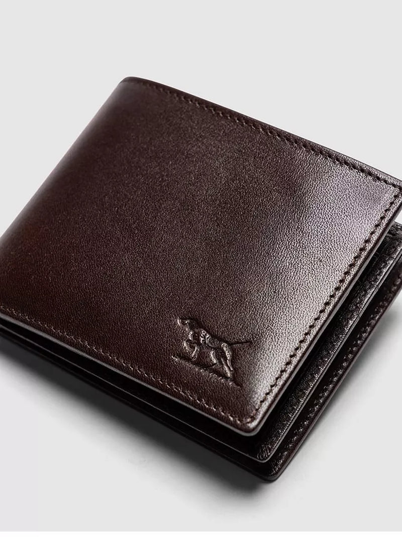 Rodd & Gunn Wardville leather pouch wallet chocolate, UK version