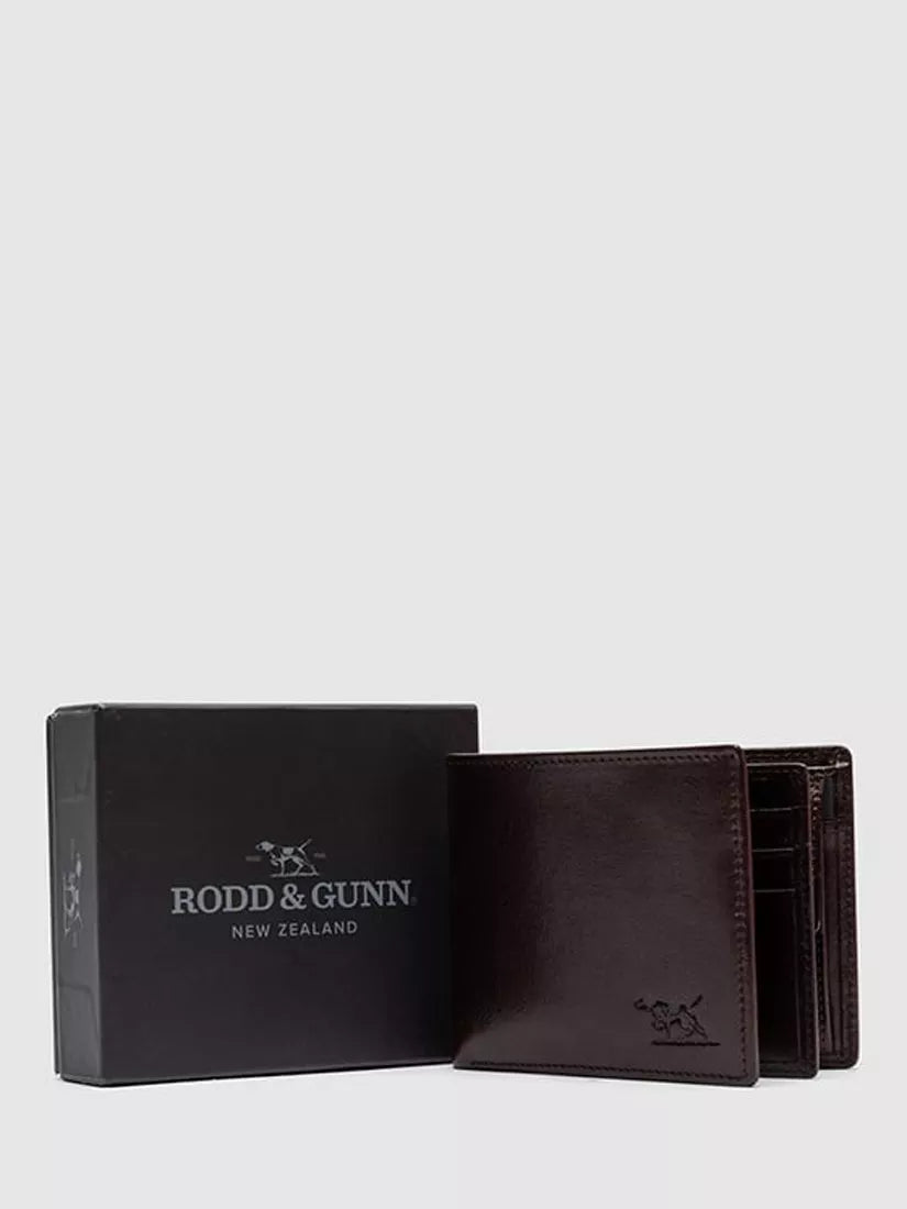 Rodd & Gunn Wardville leather pouch wallet chocolate, UK version