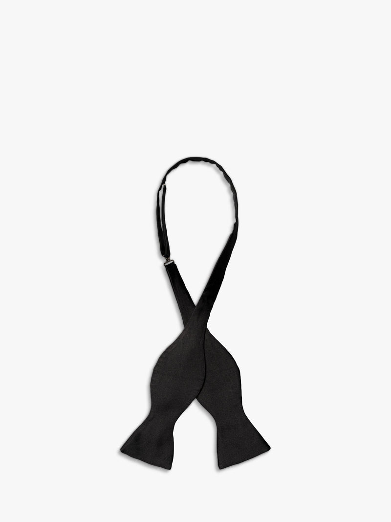 Eton black grosgrain silk bow tie (British brand)