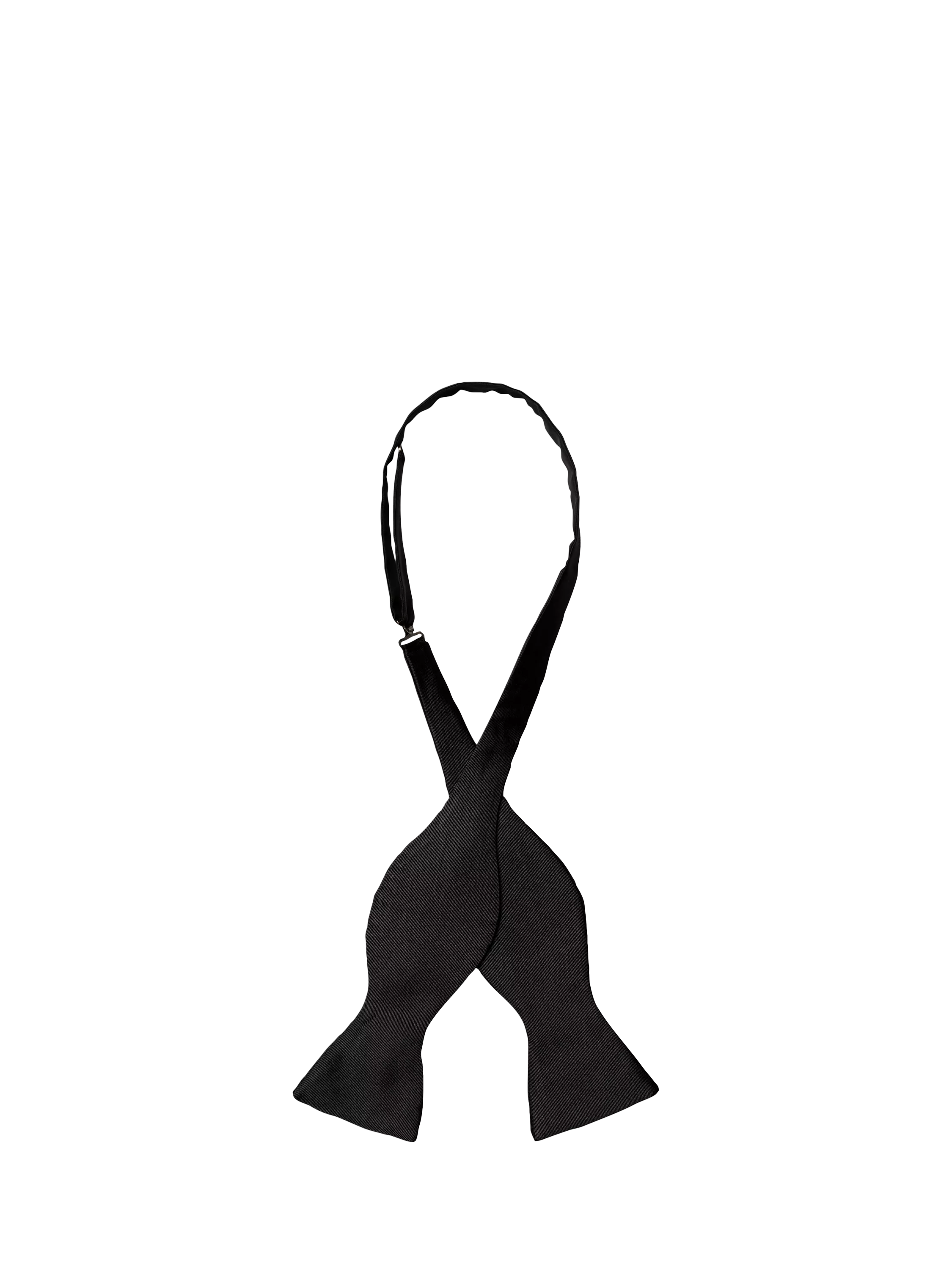 Eton black grosgrain silk bow tie (British brand)