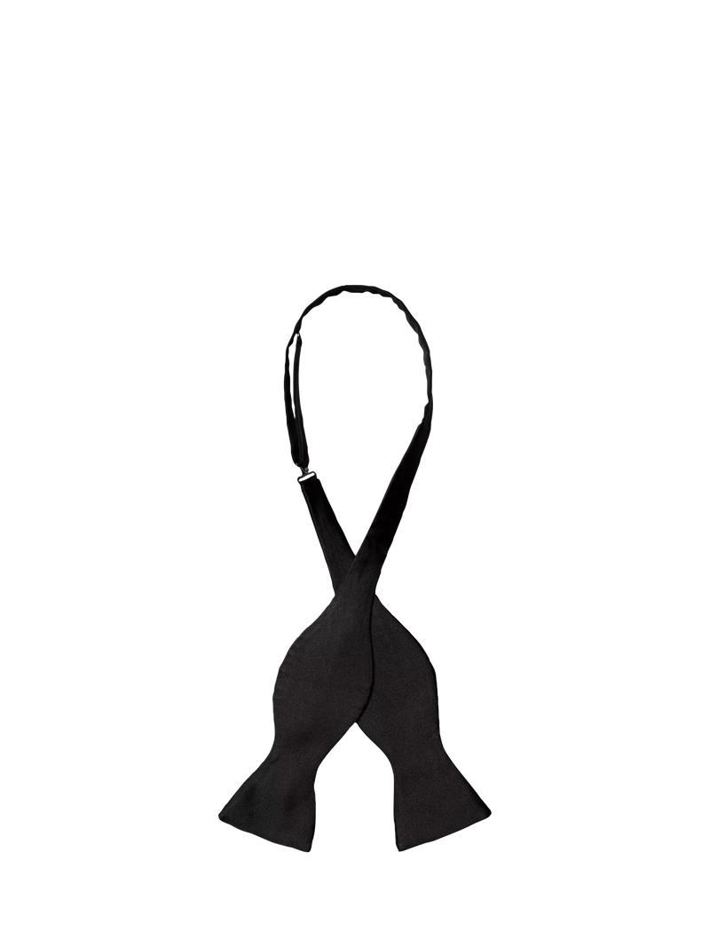 Eton black grosgrain silk bow tie (British brand)