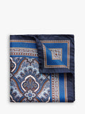 Eton silk paisley pocket square (British brand)