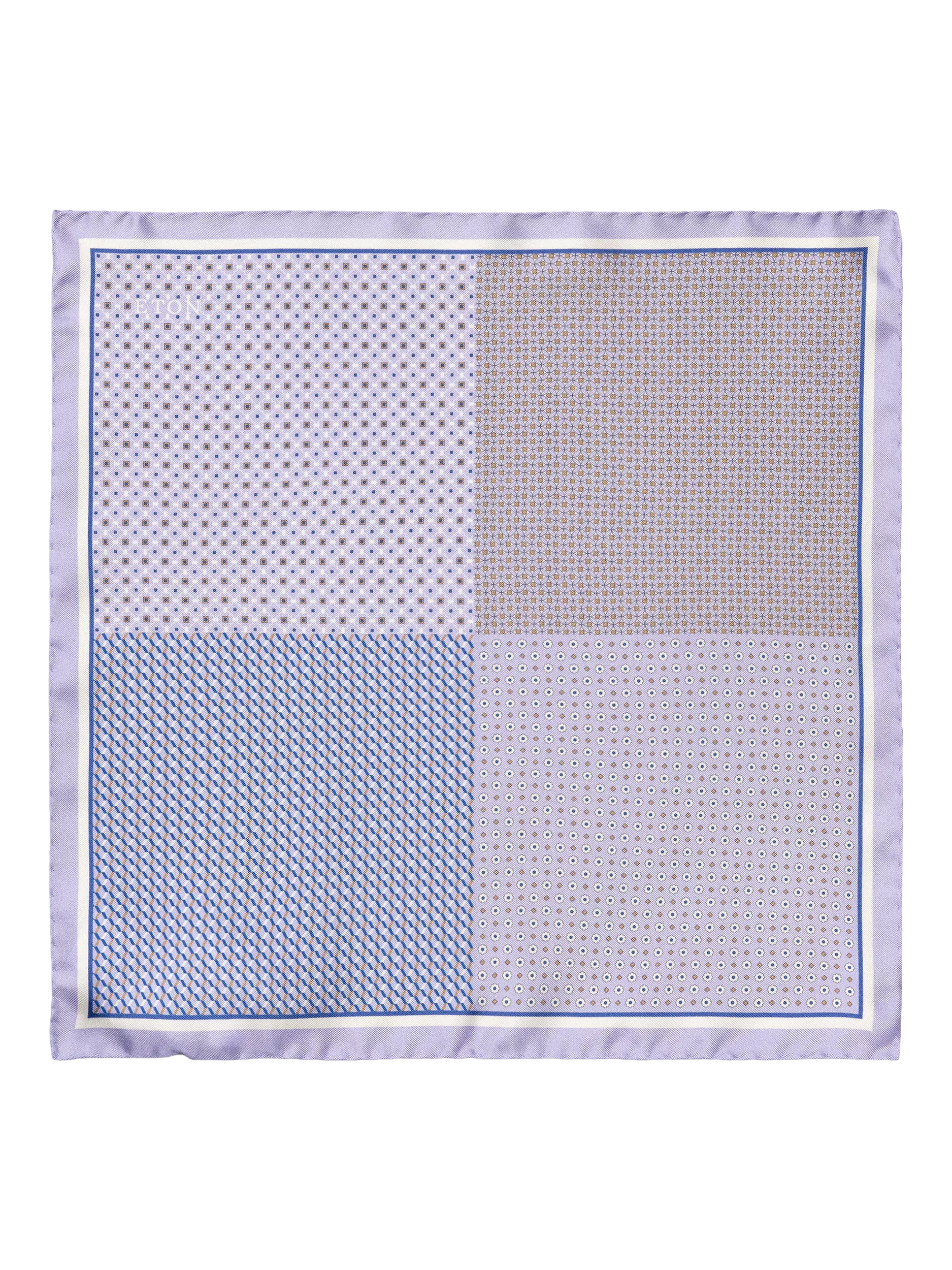 Eton Silk Check Pocket Square