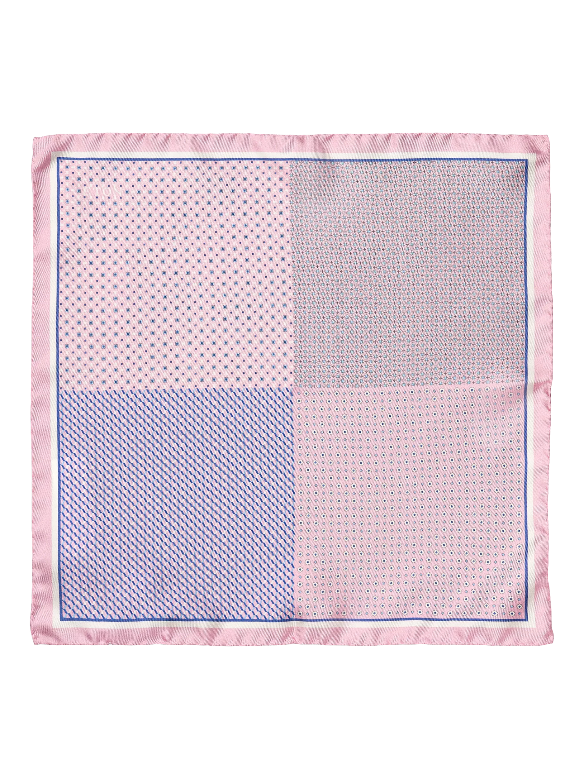 Eton Silk Check Pocket Square