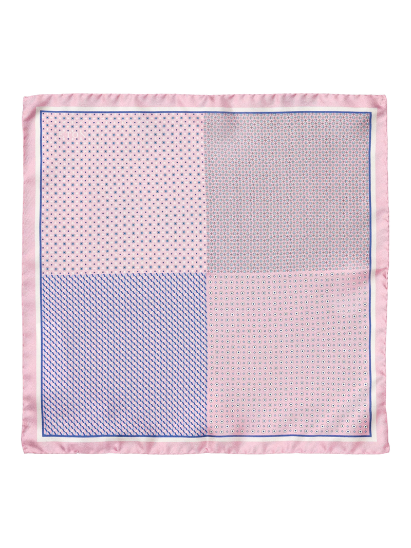 Eton Silk Check Pocket Square