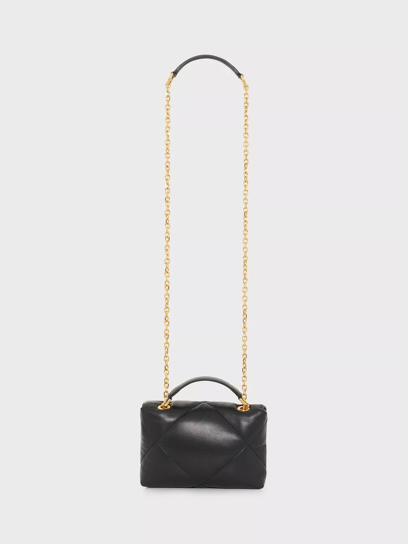 Gerard Darel black quilted mini crossbody bag - British product