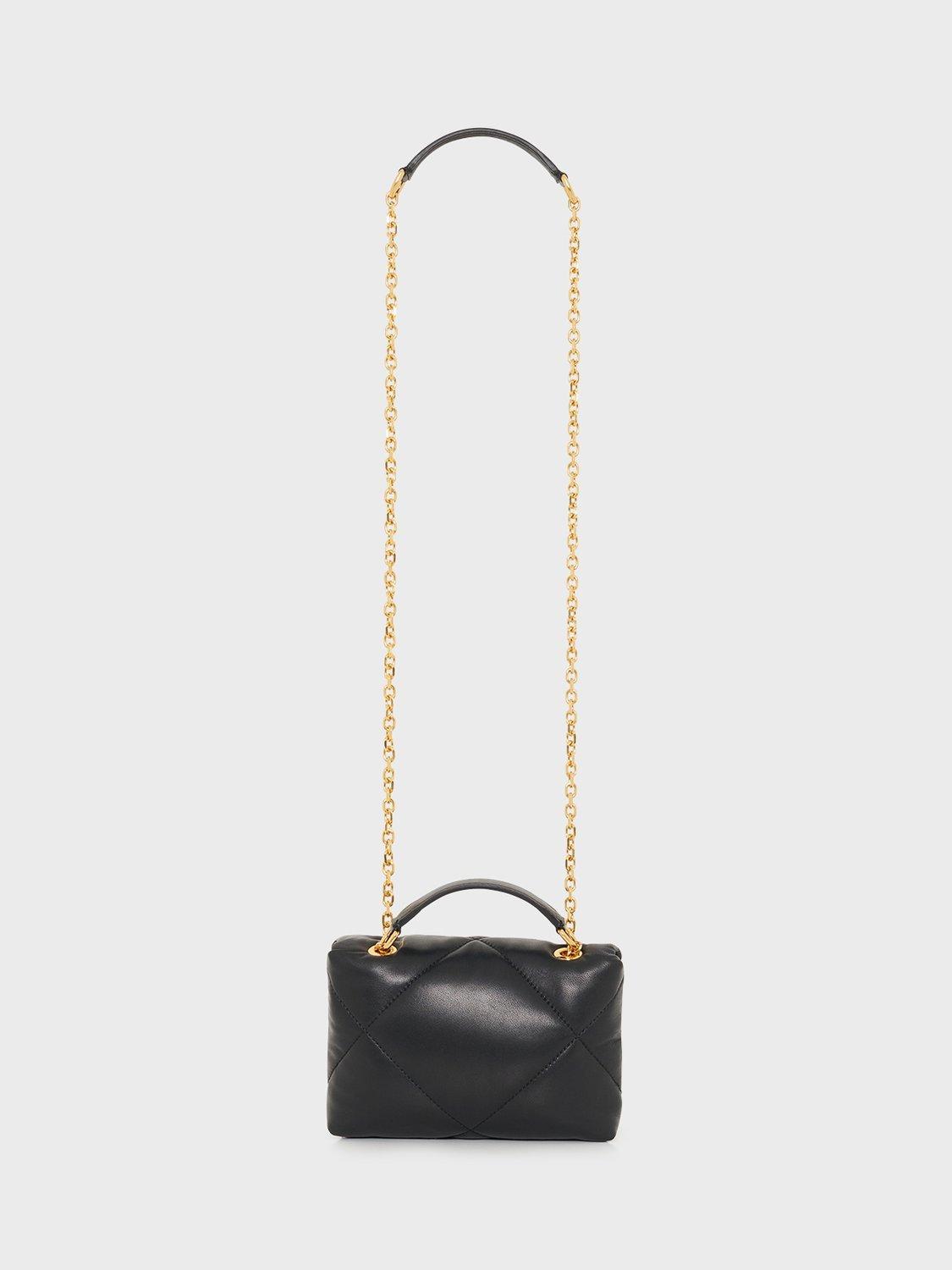 Gerard Darel black quilted mini crossbody bag - British product