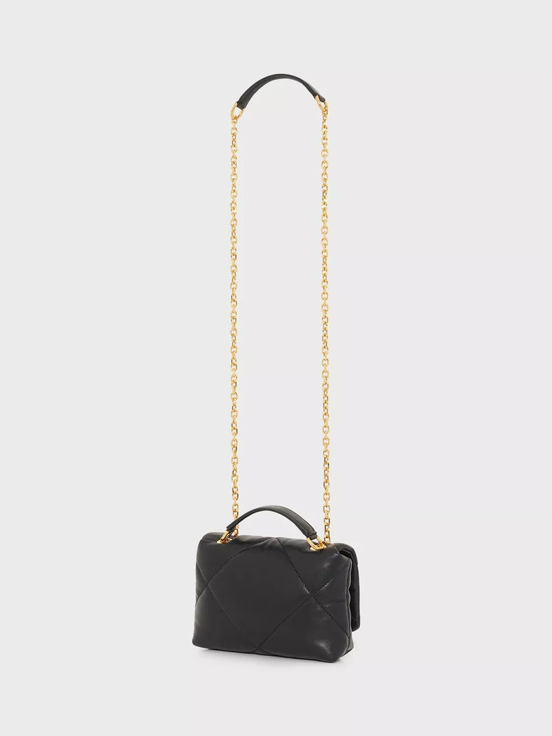 Gerard Darel black quilted mini crossbody bag - British product