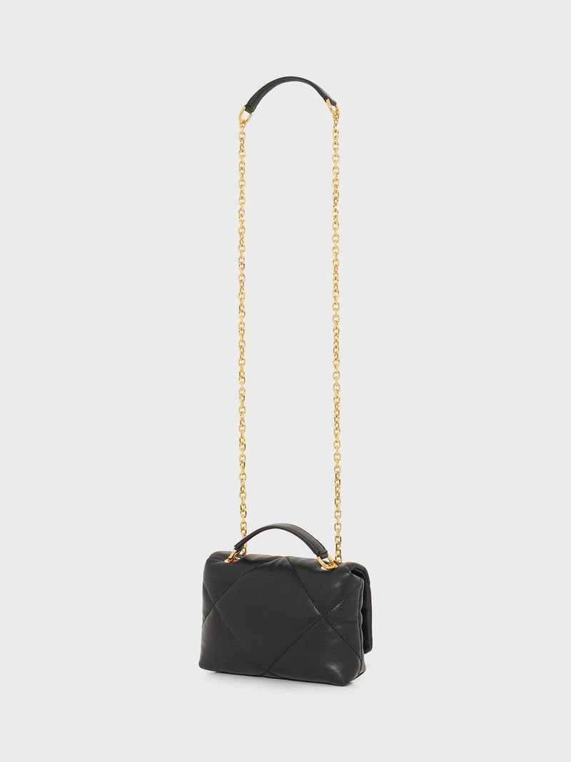 Gerard Darel black quilted mini crossbody bag - British product