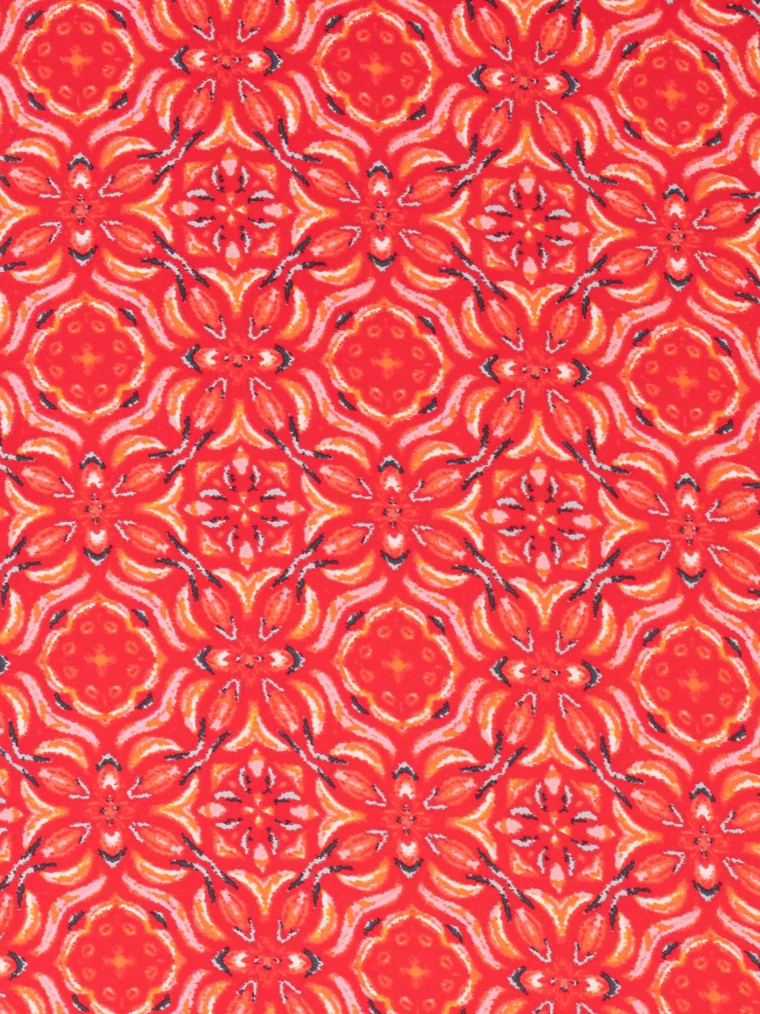 chesca Floral Mosaic scarf red 90x180cm (British brand)