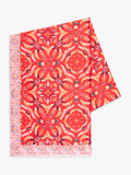 chesca Floral Mosaic scarf red 90x180cm (British brand)