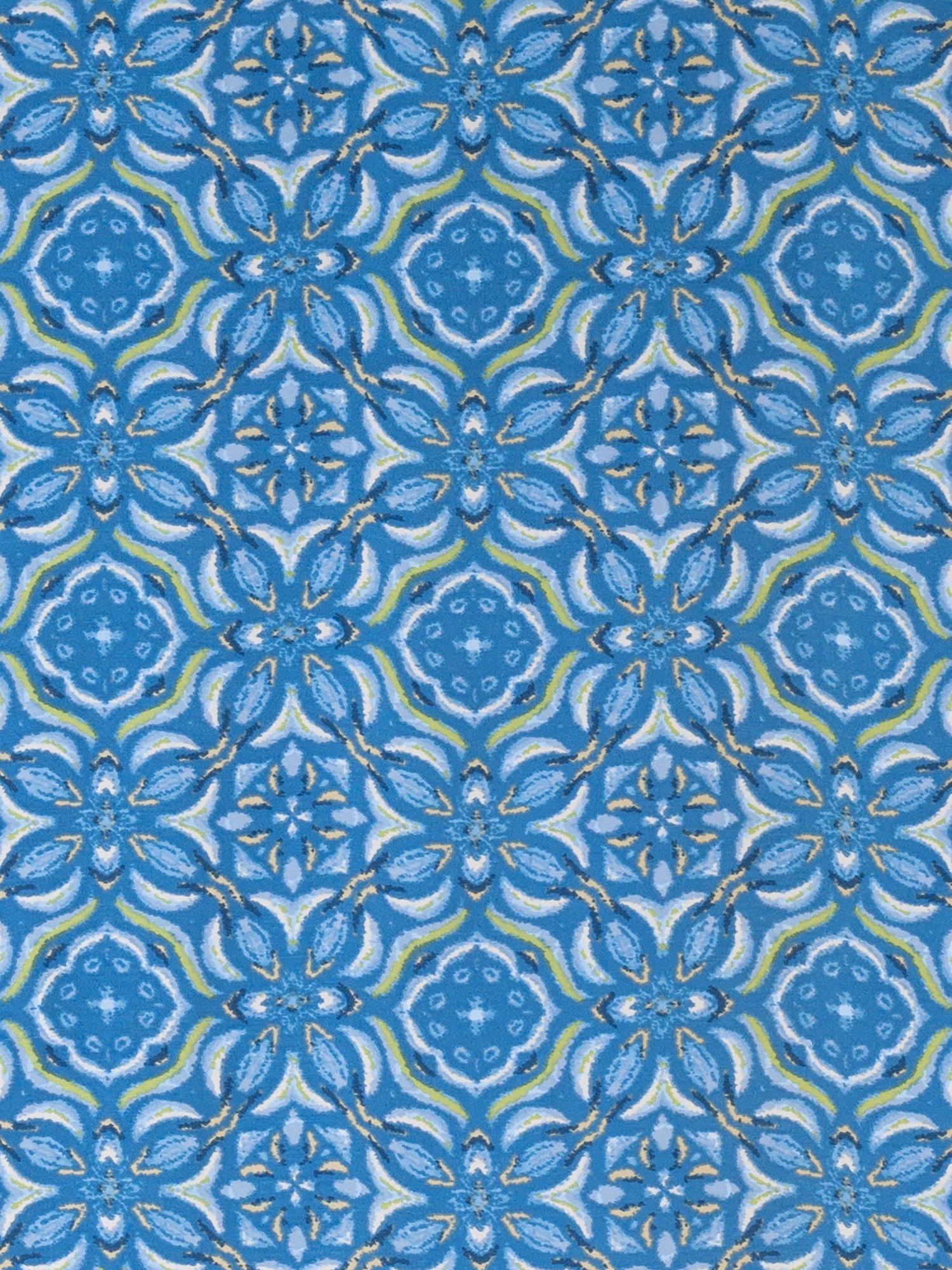 chesca floral mosaic scarf in blue - British product