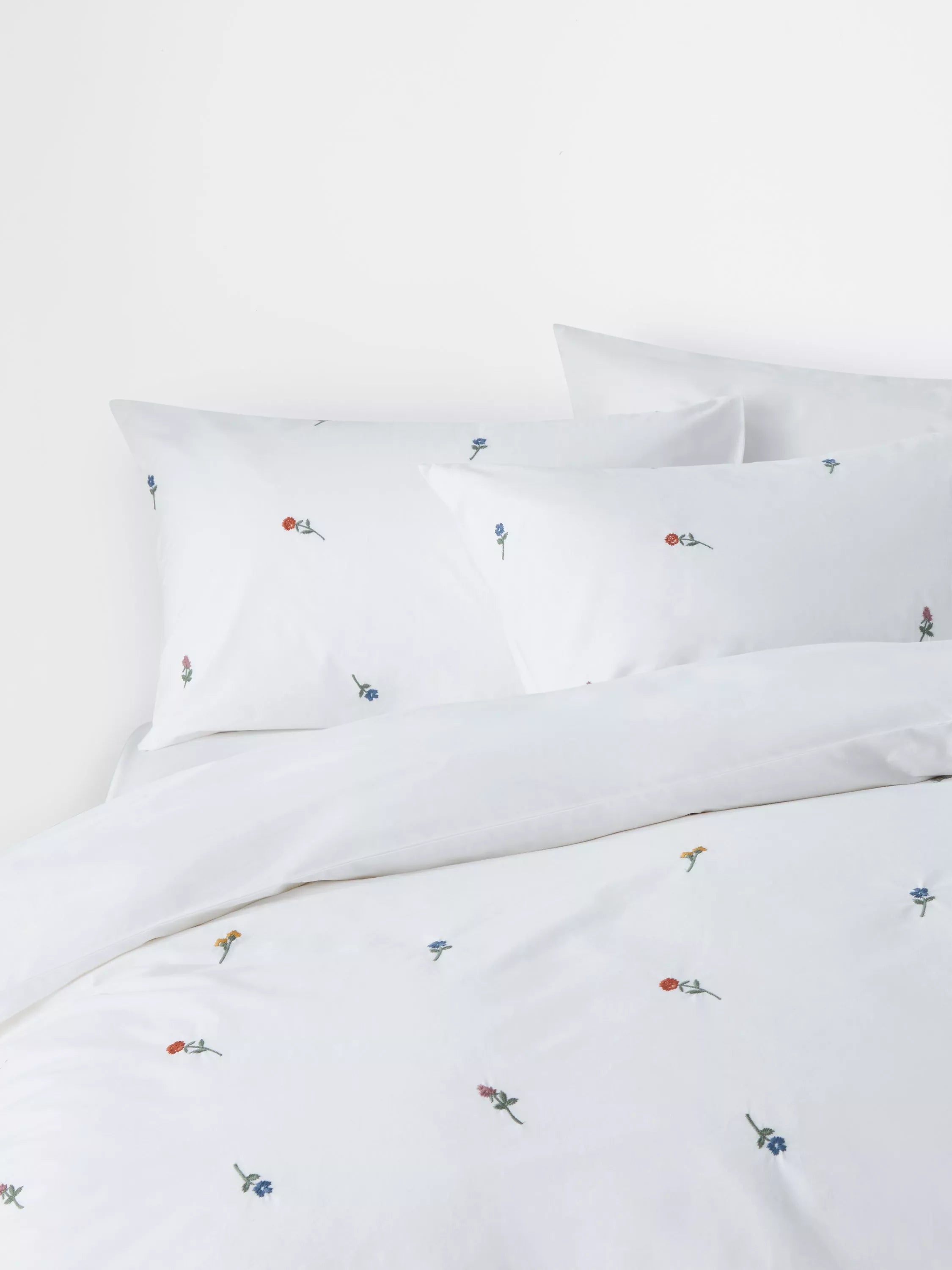 John Lewis embroidered floral duvet cover set double, UK version