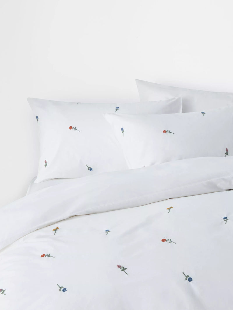John Lewis embroidered floral duvet cover set double, UK version