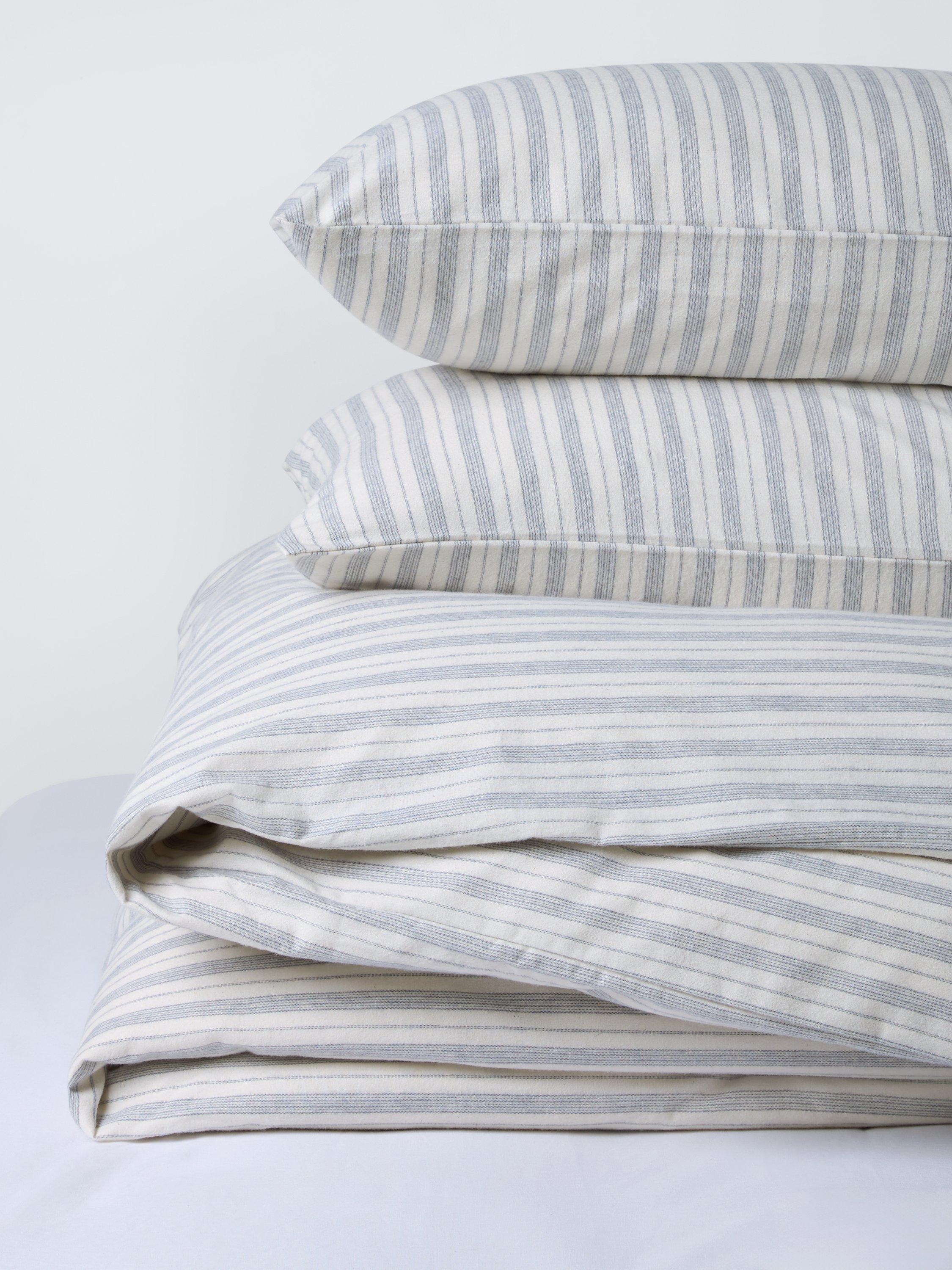 John Lewis Ottawa brushed cotton stripe bedding double, UK version