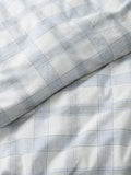 John Lewis brushed cotton check bedding double size, imported from the UK