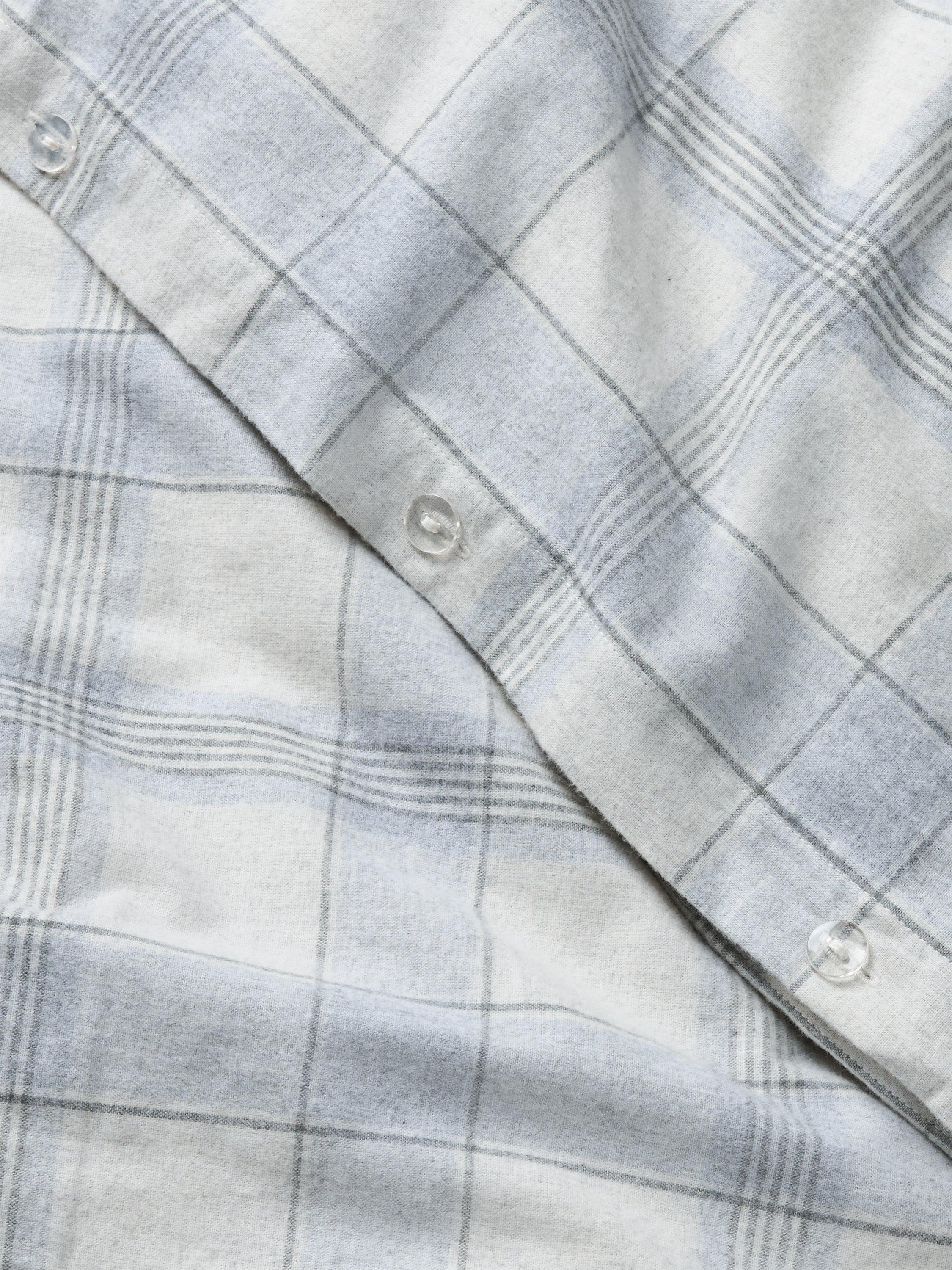 John Lewis brushed cotton check bedding double size, imported from the UK