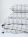 John Lewis brushed cotton check bedding double size, imported from the UK