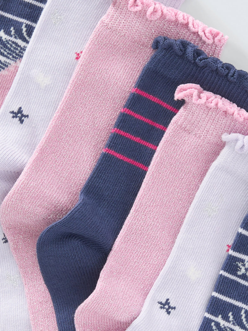 John Lewis kids unicorn ankle socks pack of 7, UK version