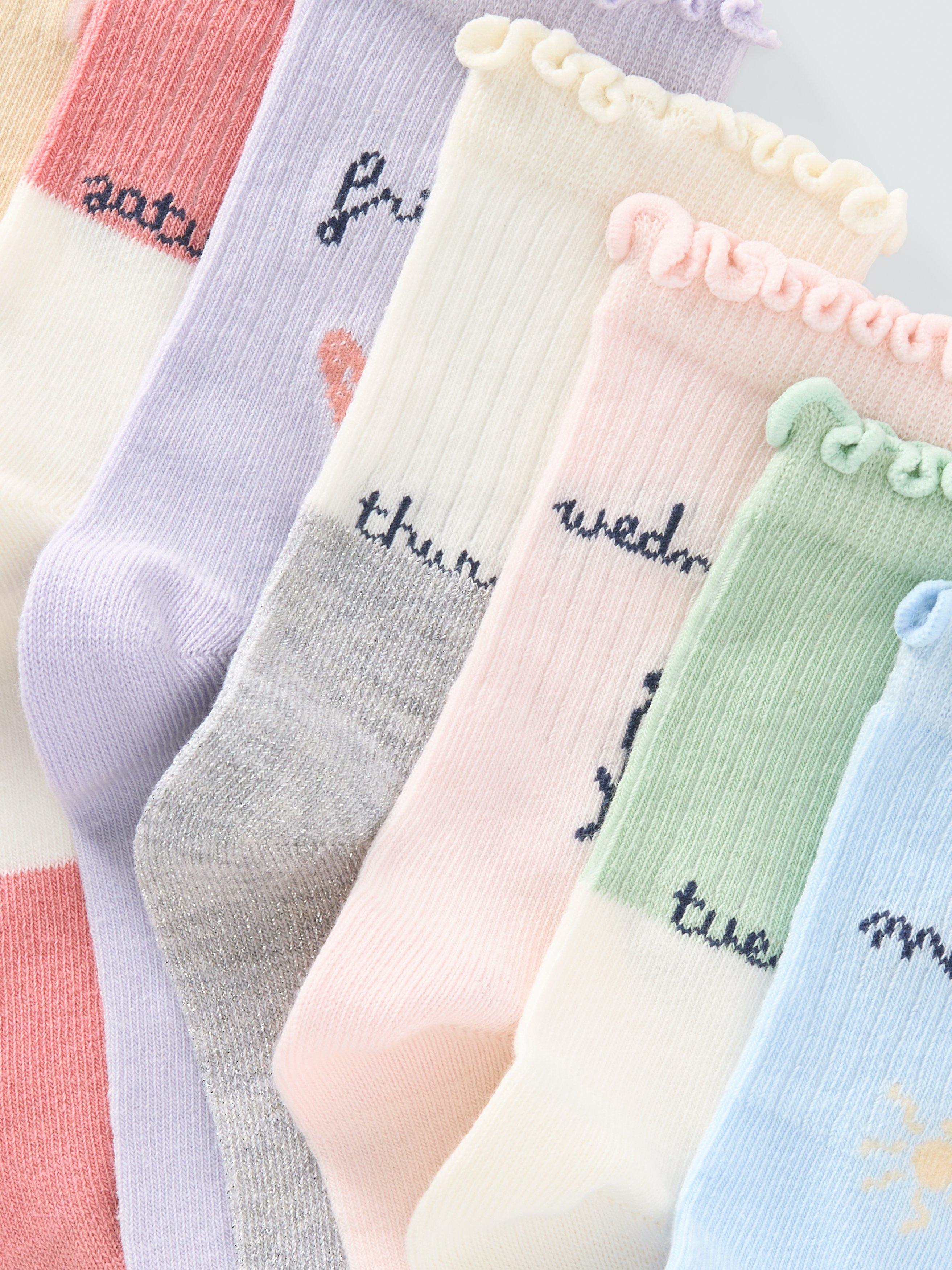 John Lewis ankle socks days of the week pack of 7, imported from the UK