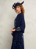 Hobbs Matilda scarf Midnight 80x200cm, UK version