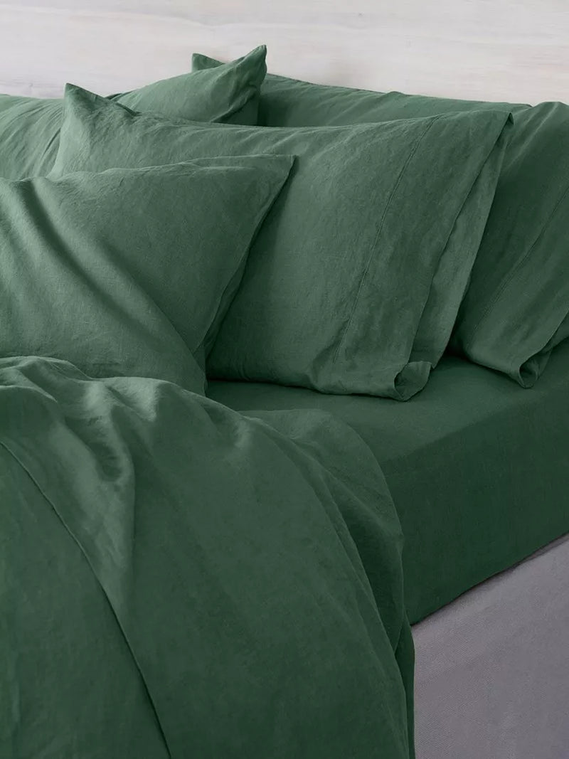 Piglet in Bed Linen Blend Fitted Sheet - Single