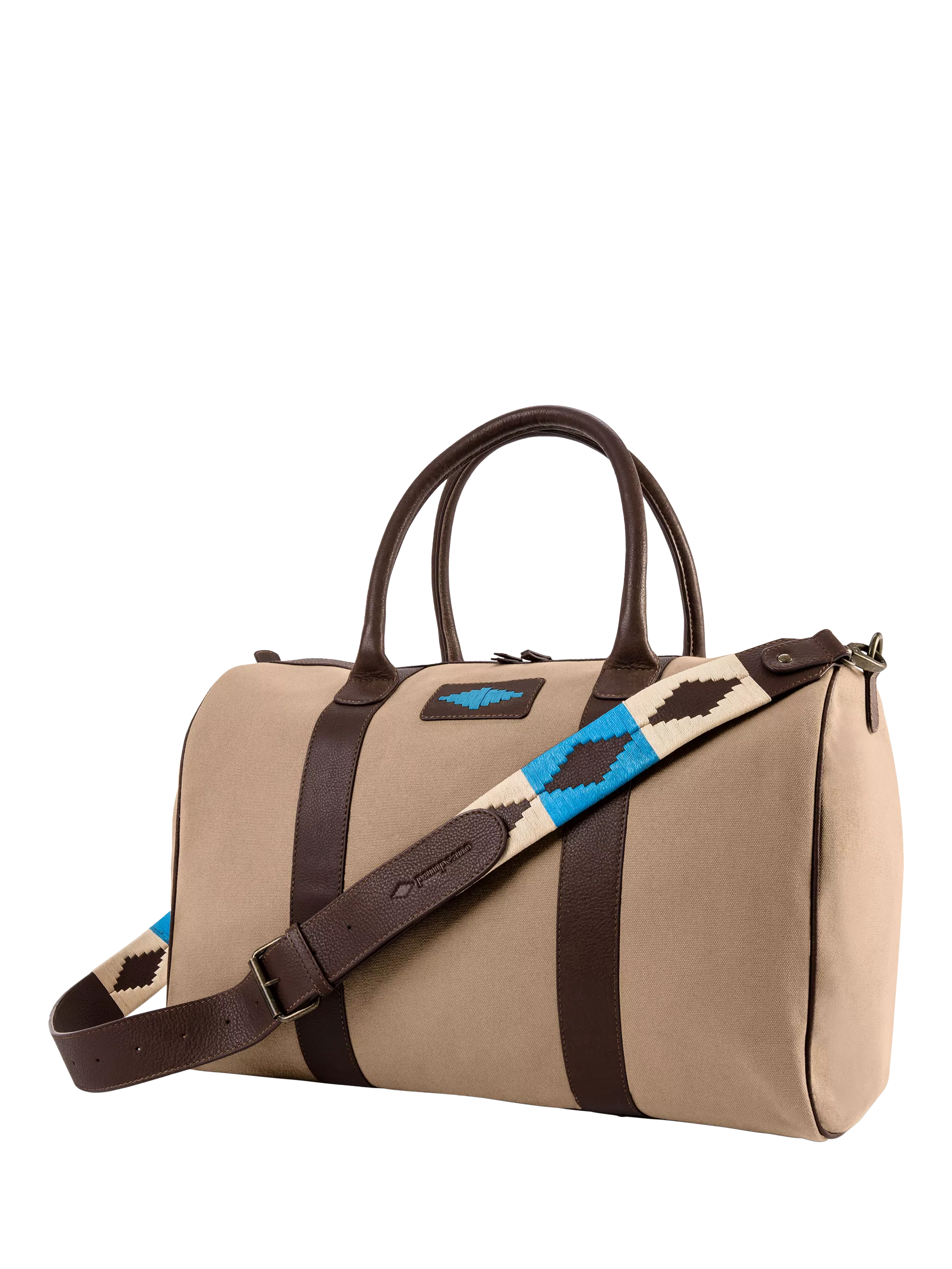 Pampeano Varon Leather & Canvas Duffle Bag 32L