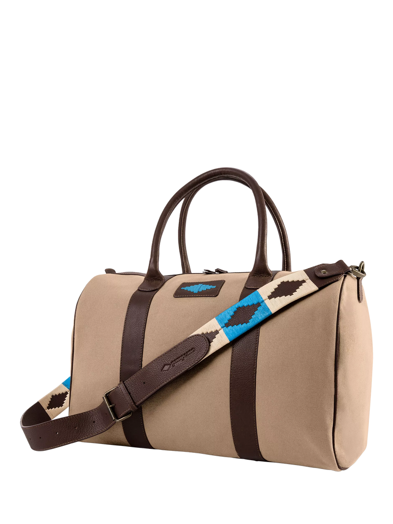 Pampeano Varon Leather & Canvas Duffle Bag 32L