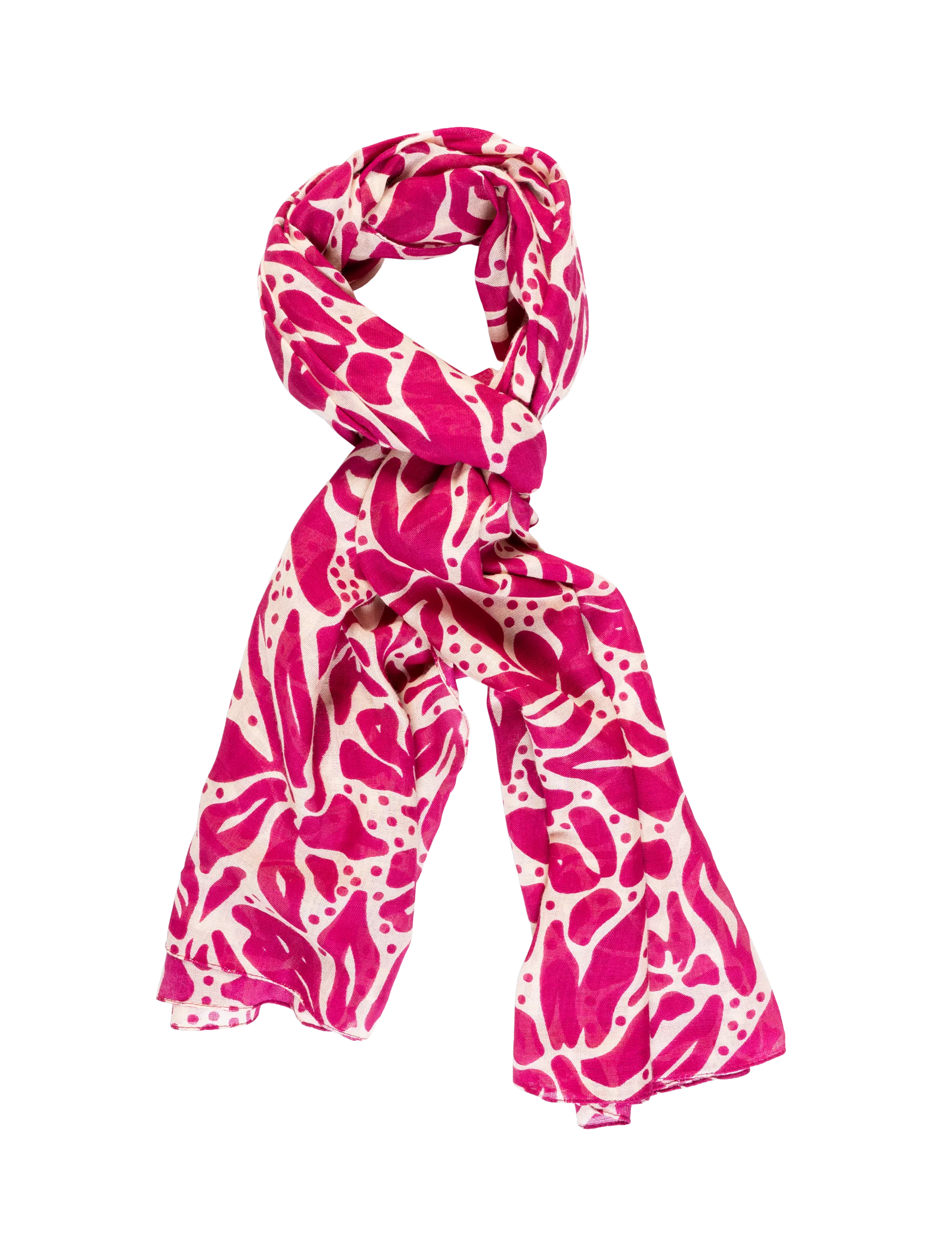 chesca floral scarf pink 180cm, imported from the UK