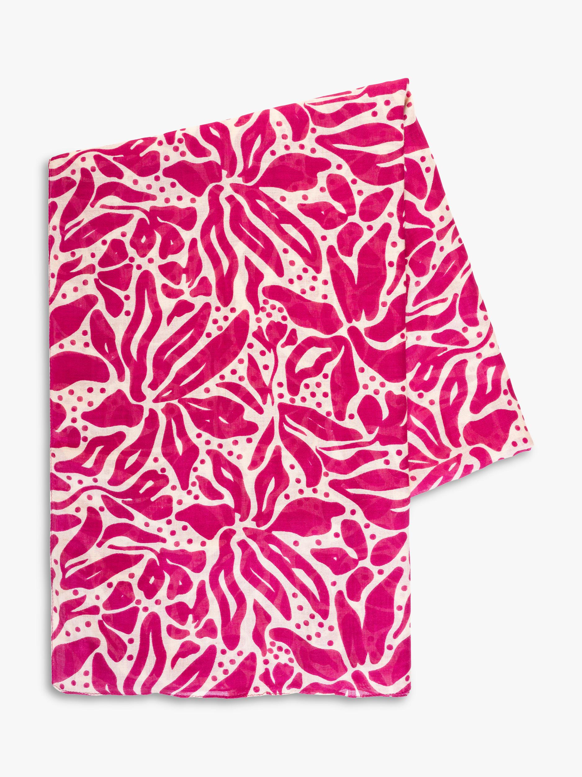 chesca floral scarf pink 180cm, imported from the UK