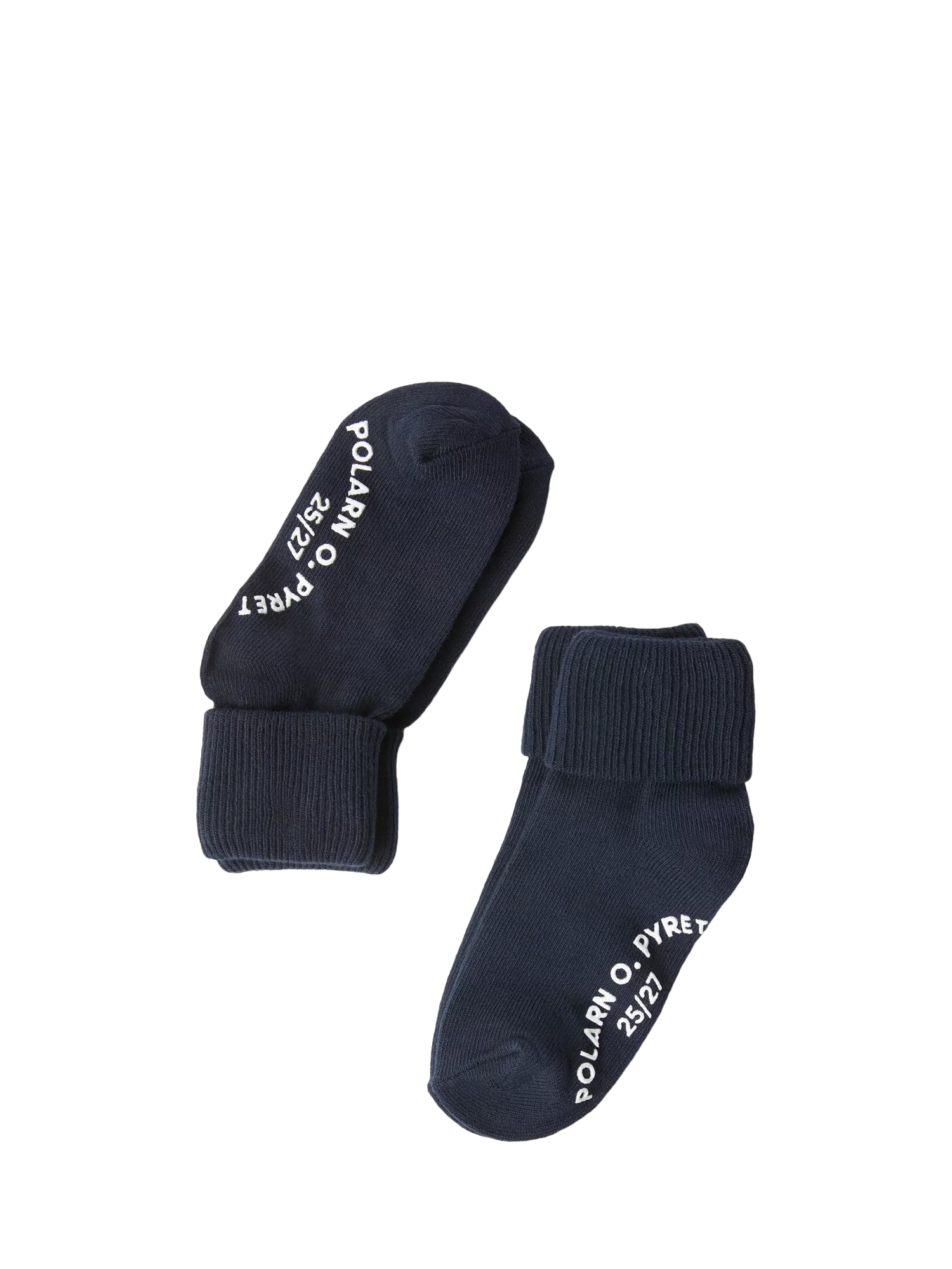 Polarn O. Pyret kids anti-slip socks pack of 2 blue, imported from the UK