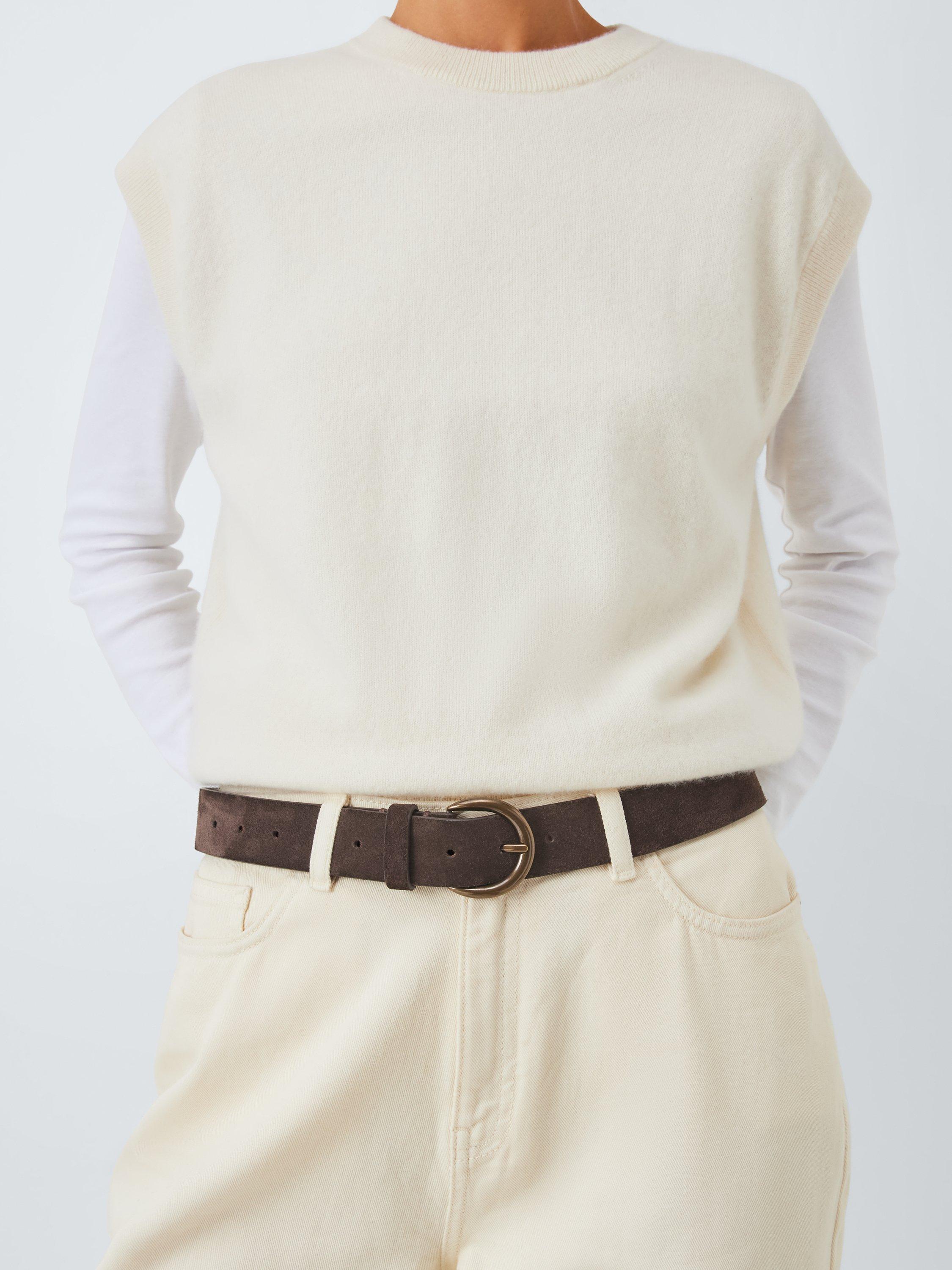 John Lewis Julia belt chocolate suede (British brand)