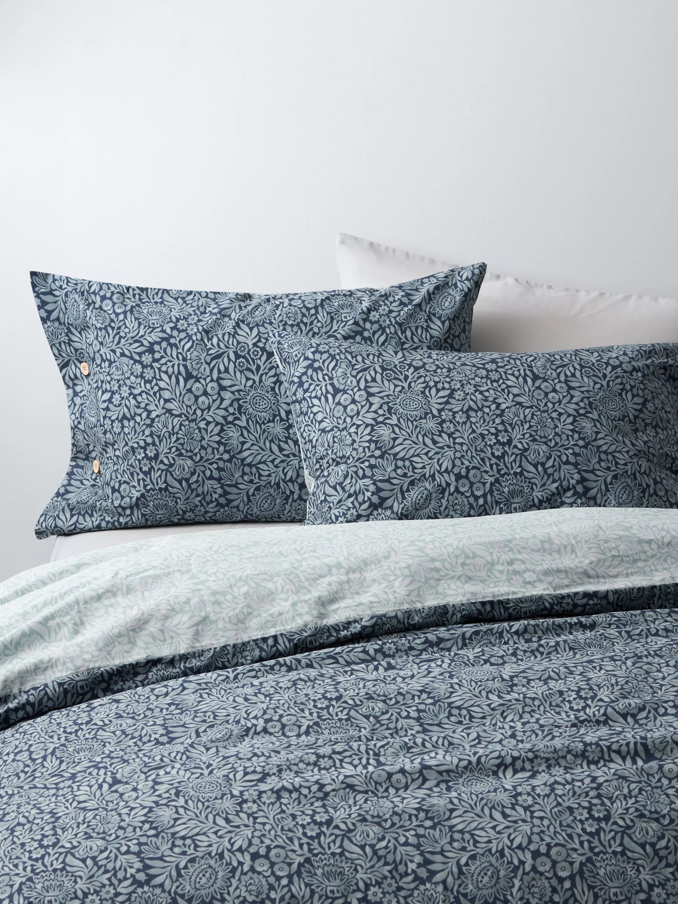 John Lewis Hidcote pure cotton percale duvet cover set single, imported from the UK