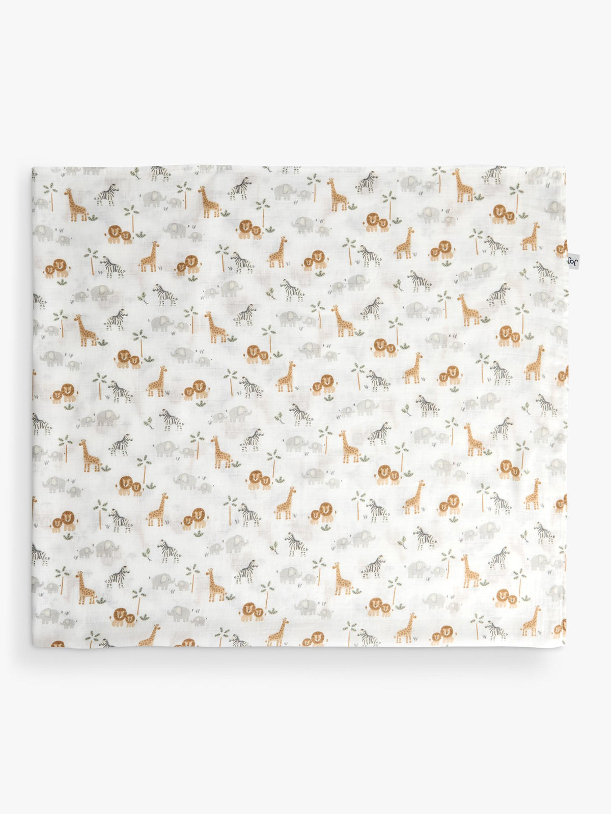 Large Safari Printed Muslin Cloth for Multi-Purpose Baby Use