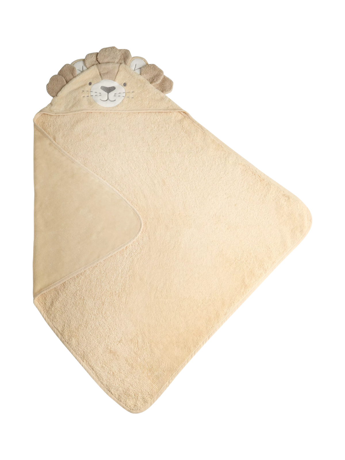 JoJo Maman Bébé lion hooded towel light brown (British brand)