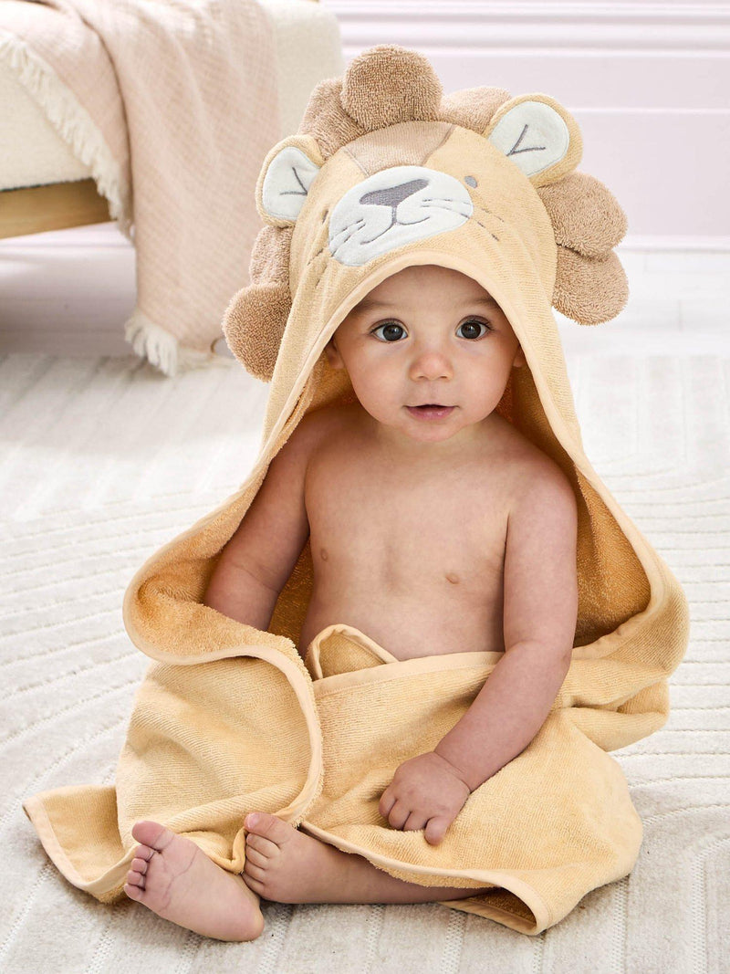 JoJo Maman Bébé lion hooded towel light brown (British brand)