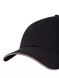 Tommy Hilfiger black organic cotton baseball cap, UK version