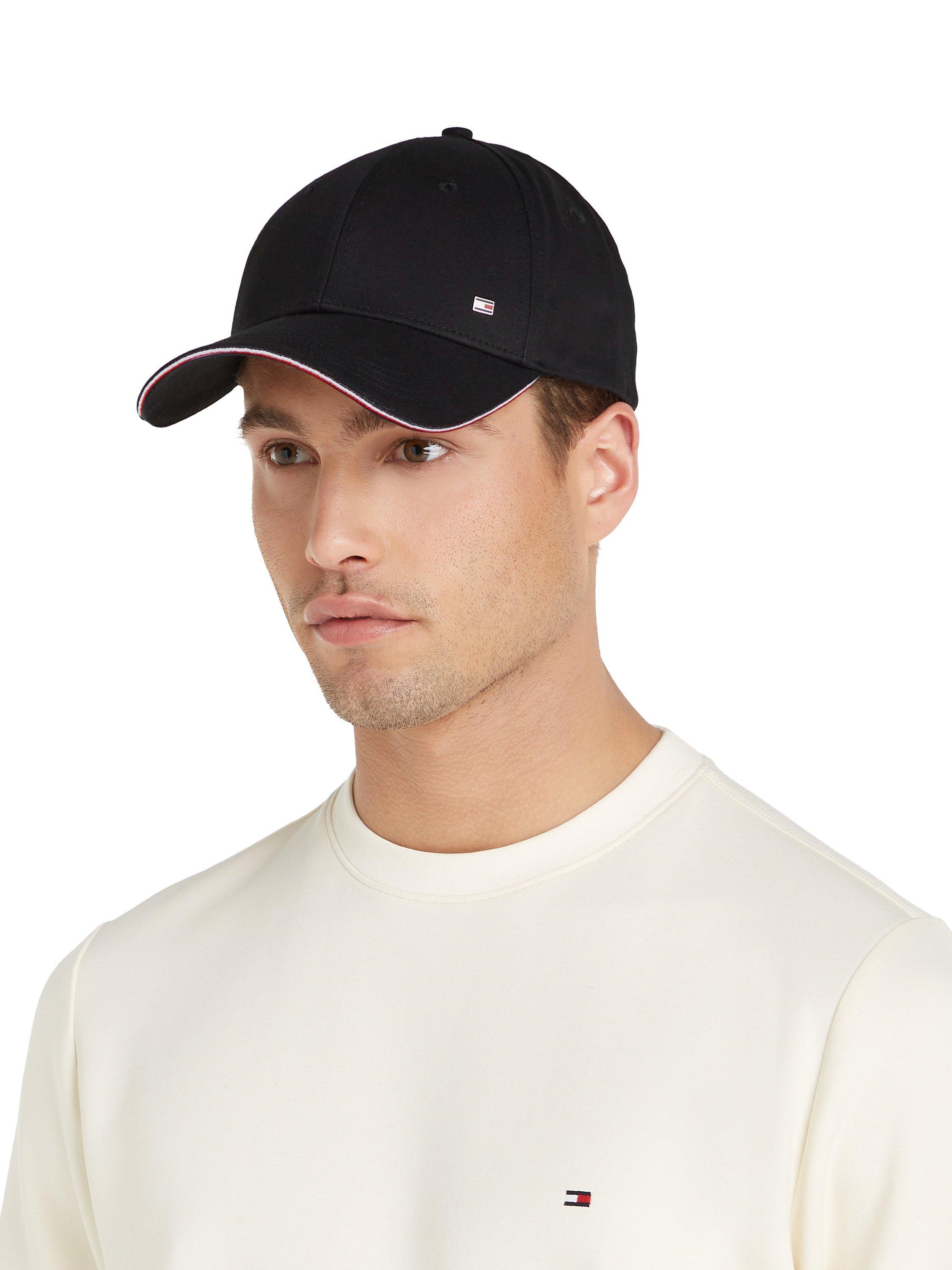 Tommy Hilfiger black organic cotton baseball cap, UK version