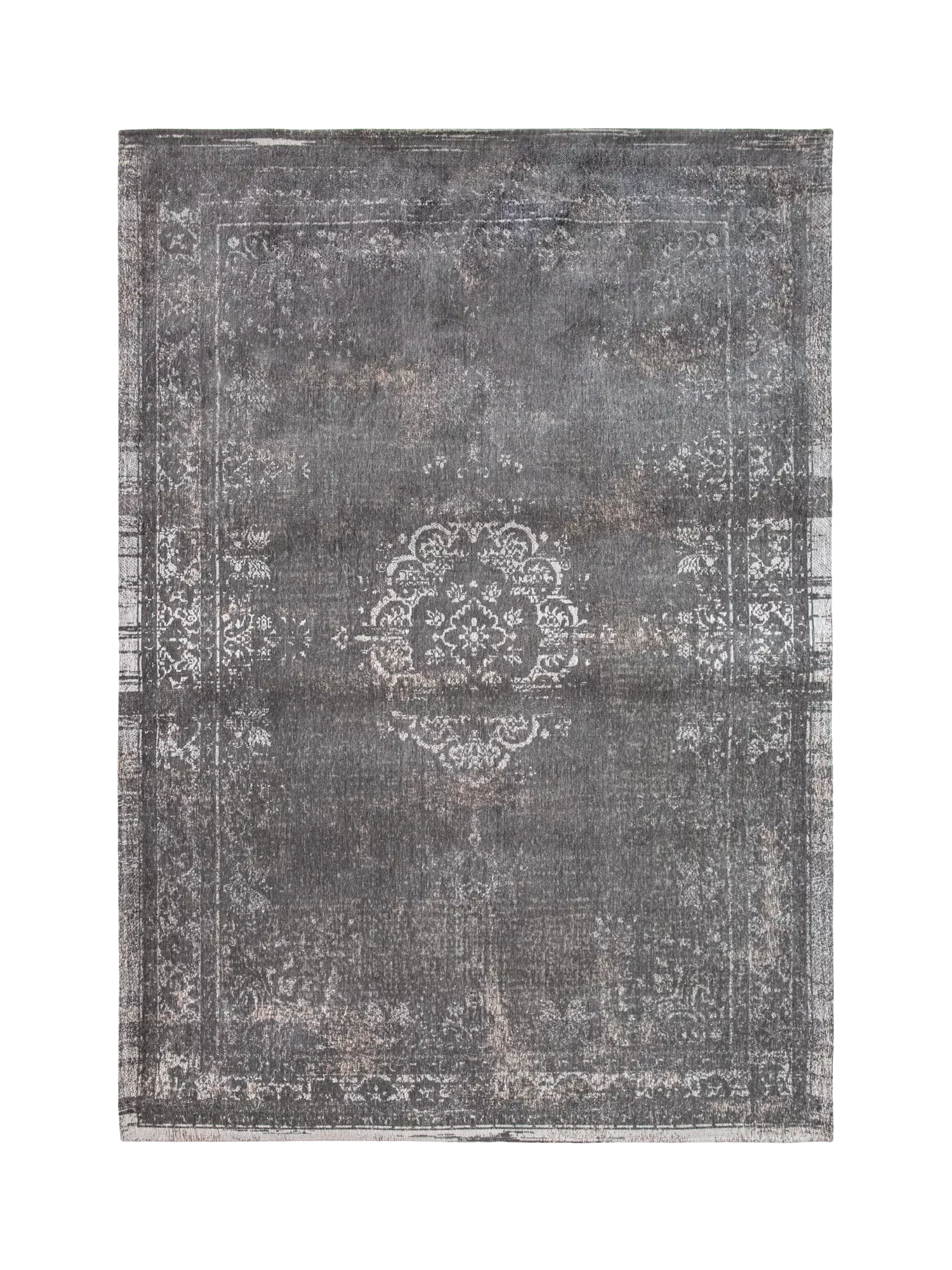 Louis De Poortere Medallion Rug, Stone, L200 x W140cm