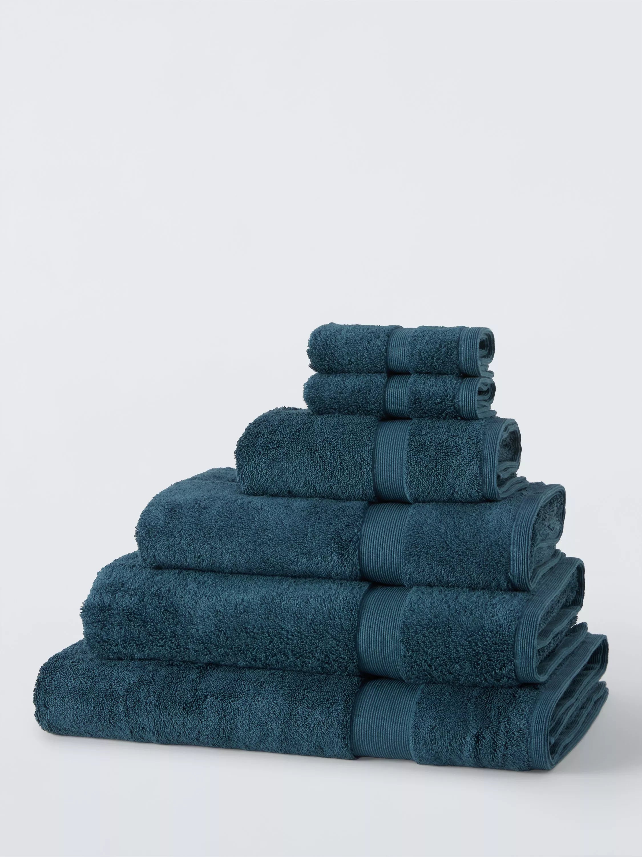 John Lewis Egyptian Guest Towel, Loch Blue