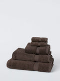 John Lewis Egyptian Cotton Face Cloth (Set of 2), Cocoa