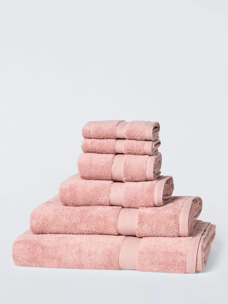 John Lewis Egyptian Guest Towel, Deep Plaster